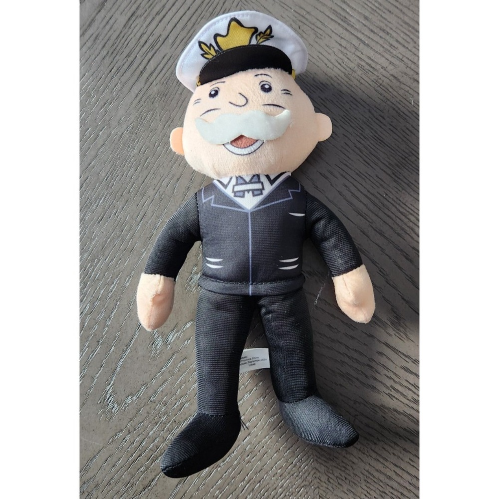 Hasbro Monopoly‎ Man Mr Monopoly Captain Uniform Plush Toy Factory 2024 Mascot